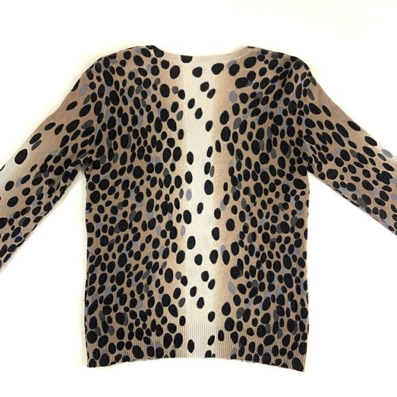 EQUIPMENT Cashmere Dalmatian Dot Cecile Sweater - Picture 3 of 11